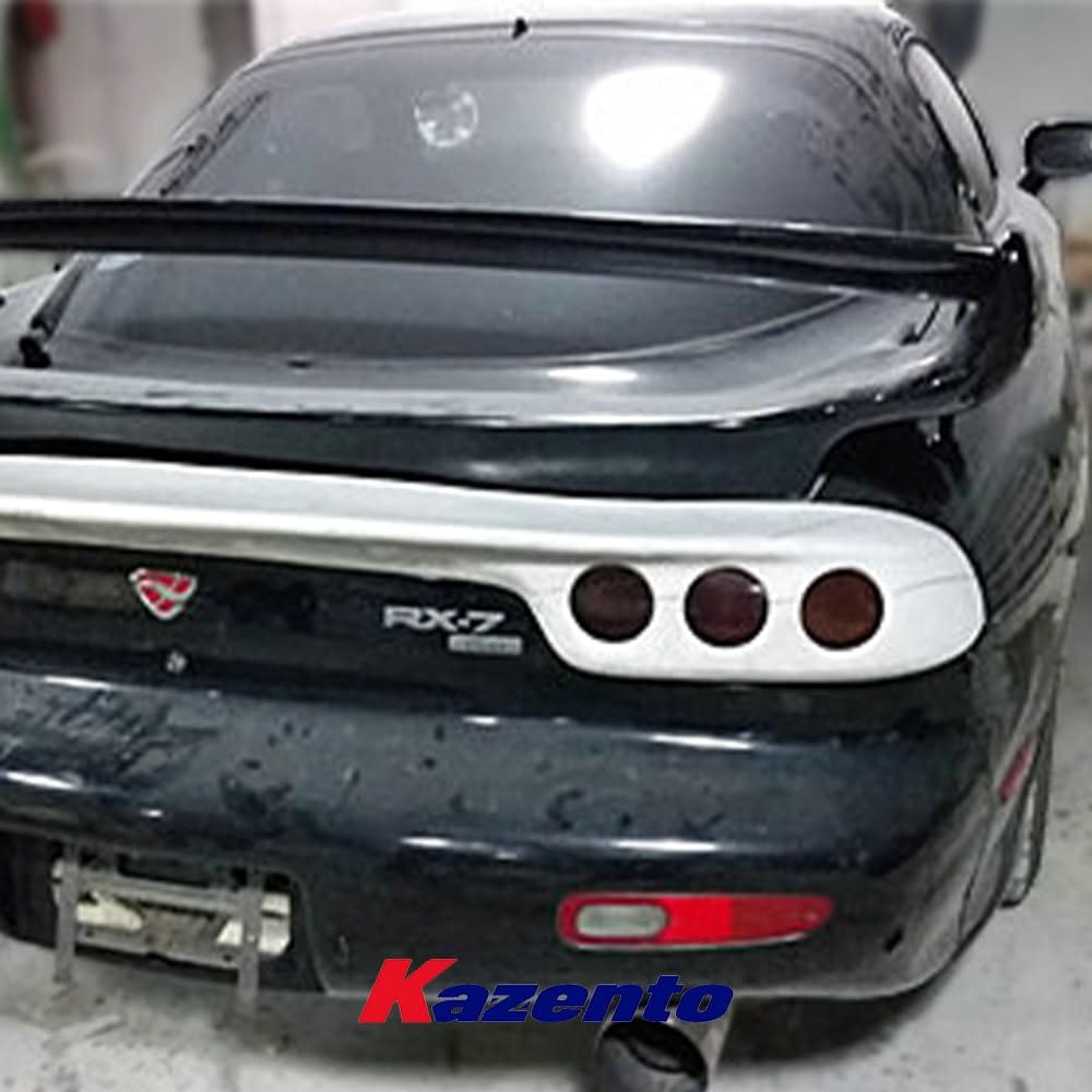 Kazento For Mazda RX7 FD3S REGT Type Carbon Fiber Rear Trunk Spoiler Wing Kits 4pcs Kazento Carbon Parts 车身侧板 FD3S-RS-REGT-CF