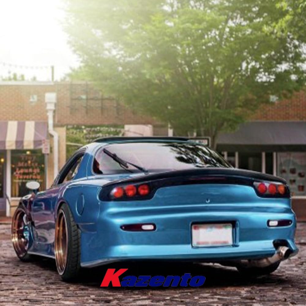 Kazento For Mazda RX7 FD3S VTX1 Type Fiberglass FRP Unpaint Rear Bumper Body Kits Kazento Carbon Parts 车身侧板 FD3S-RB-URS-FRP