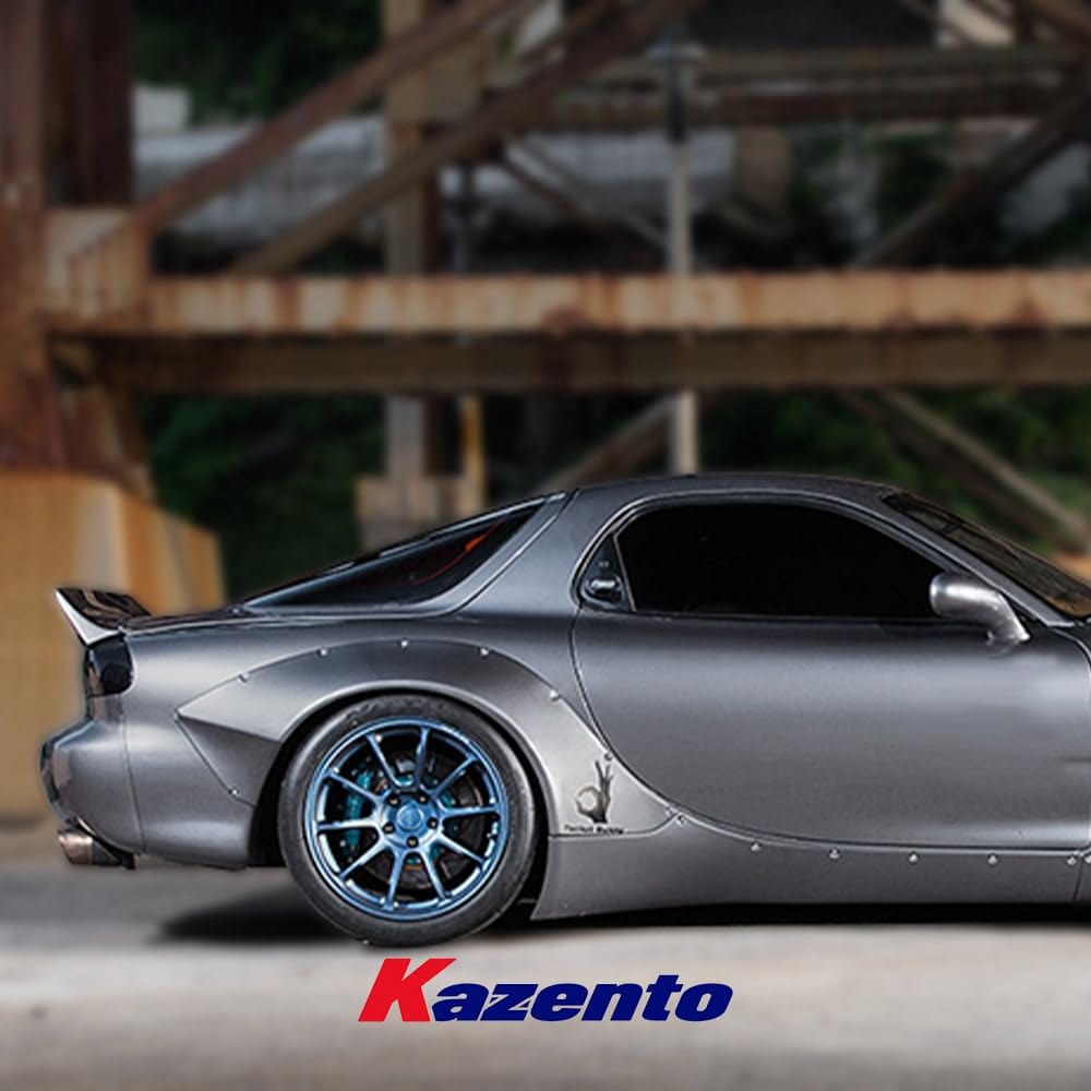 Kazento For Mazda RX7 RX-7 FD3S RB Style Fiberglass FRP Unpaint Rear Fender Flare Add On Kazento Carbon Parts 车身侧板 FD3S-RF-RB-FRP