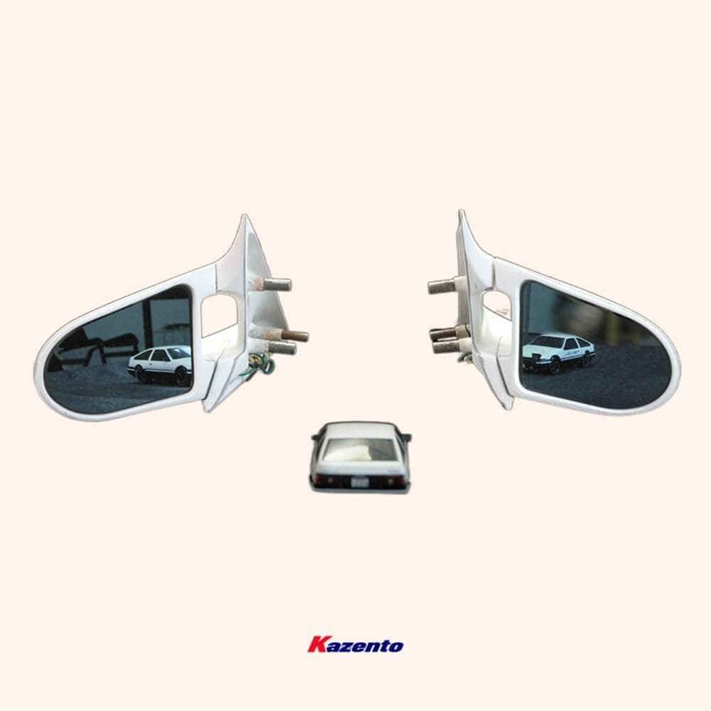Kazento For Mazda Rx8 Se3P Early Aero Mirror (Left Hand Drive Vehicle) Rearview Mirror Guard Covers Fiber Glass Kazento Carbon Parts 车身侧板 RX8-MC-TI-GND-L-FRP