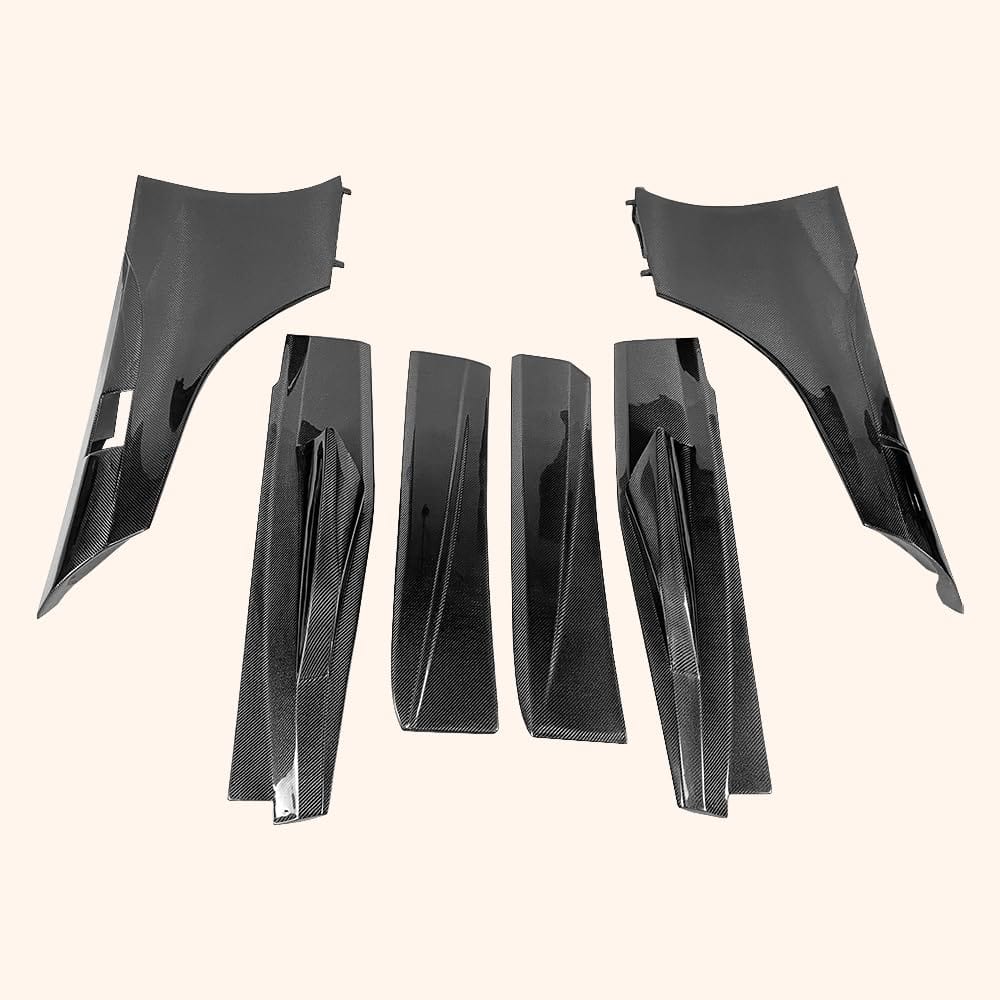 Kazento For Mclaren MP4-12C 2011-14 675LT Style Carbon Fiber Side Skirts 6pcs Kazento Carbon Parts 车身侧板 12C-SS-CF