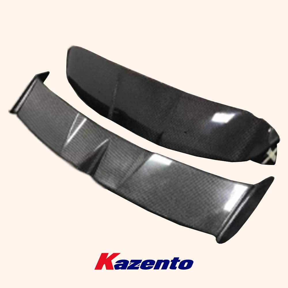 Kazento For Mini Cooper F56 Carbon Fiber GAR Style Rear Trunk Roof Spoiler Wing 2pcs