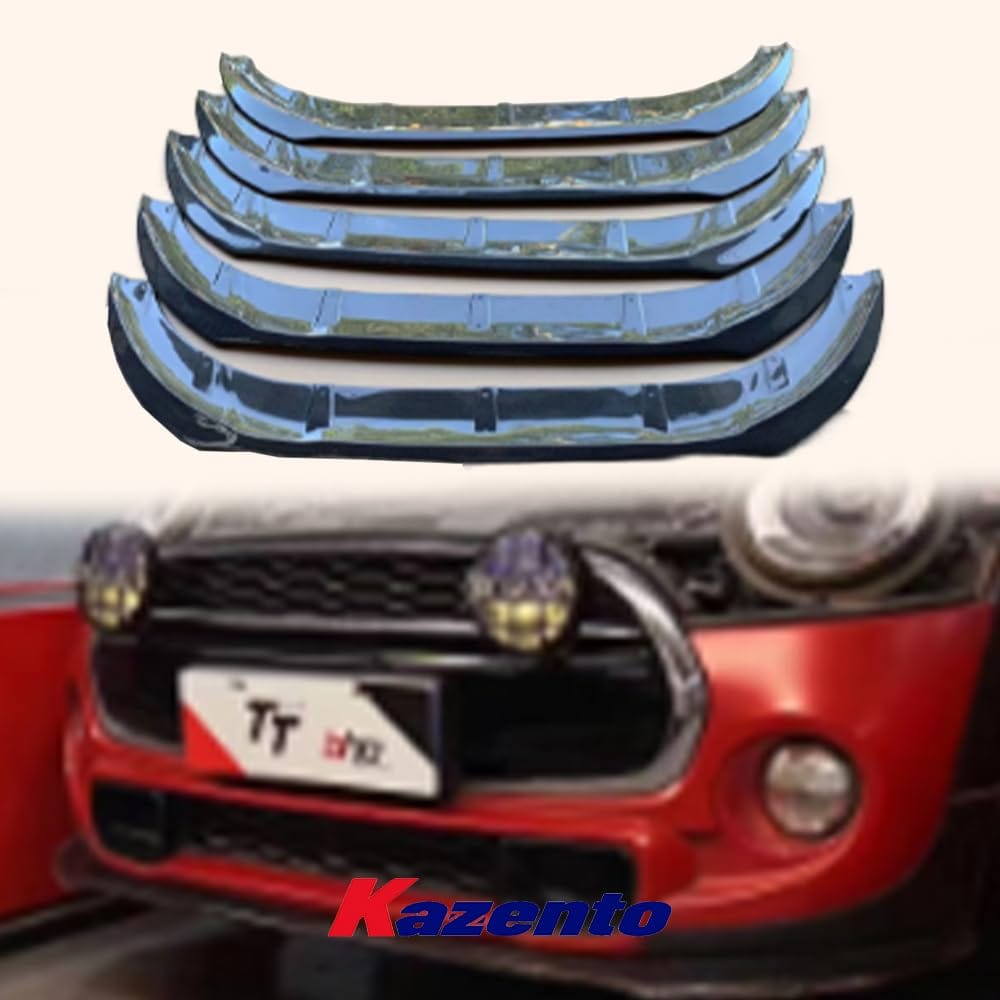 Kazento For Mini Cooper F56 Dry Carbon Fiber LM Style Front Hood Bumper Lip Splitter