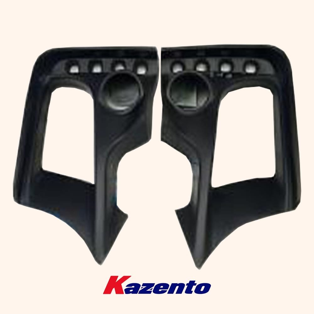 Kazento For Mini F56 F55 F57 DU Style FRP Front Bumper Fog Light Duct Vent Cover Pair