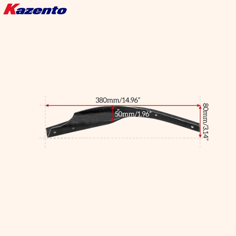 Kazento For Mitsubishi EVO 10 X 07-16 VRS (Wide Bumper Only) Front Hyper Canard Carbon Kazento Carbon Parts 车身侧板 EVO10-CANA-VA-HYP-CF
