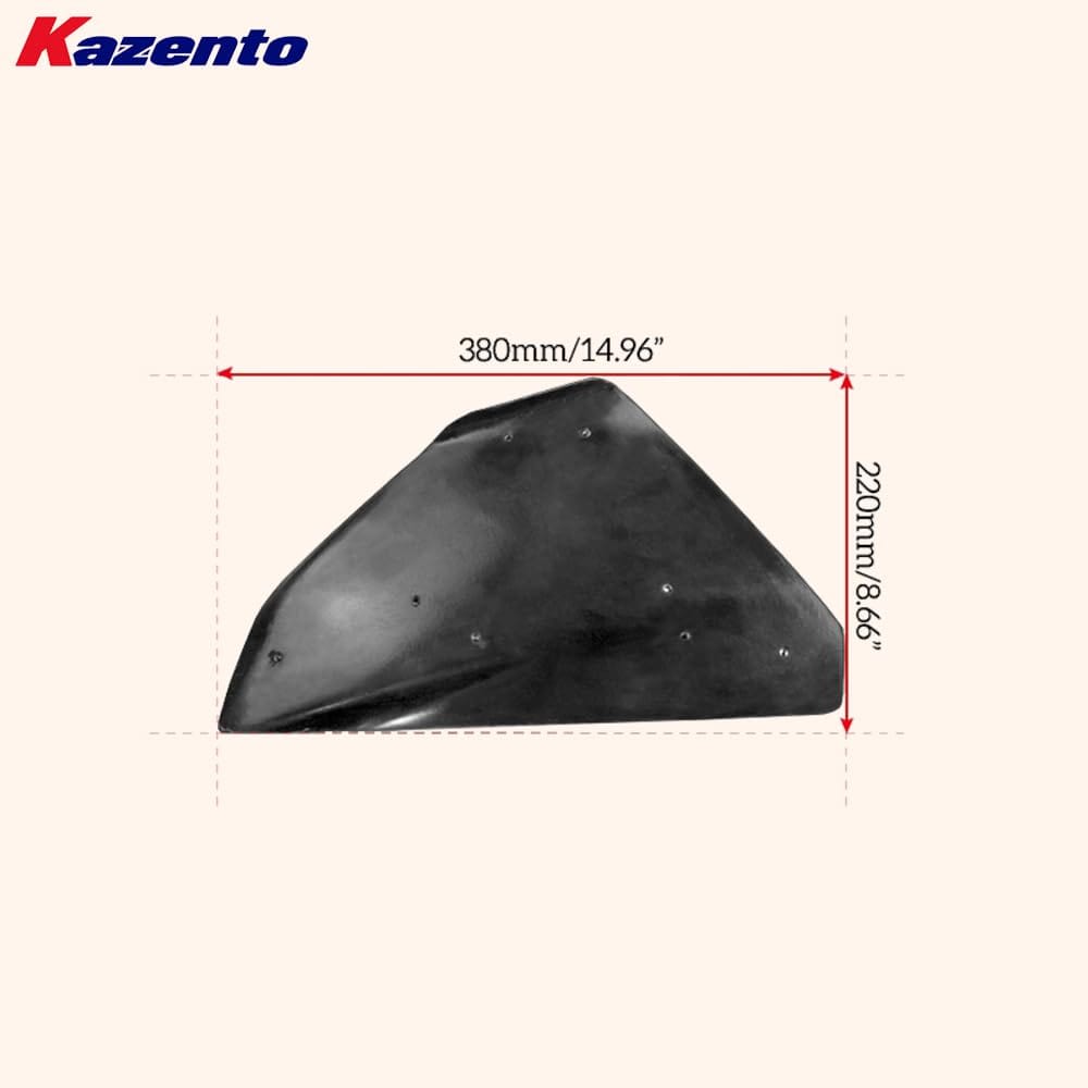 Kazento For Mitsubishi EVO 10 X 07-16 VRS (Wide Bumper Only) Front Hyper Canard Carbon Kazento Carbon Parts 车身侧板 EVO10-CANA-VA-HYP-CF