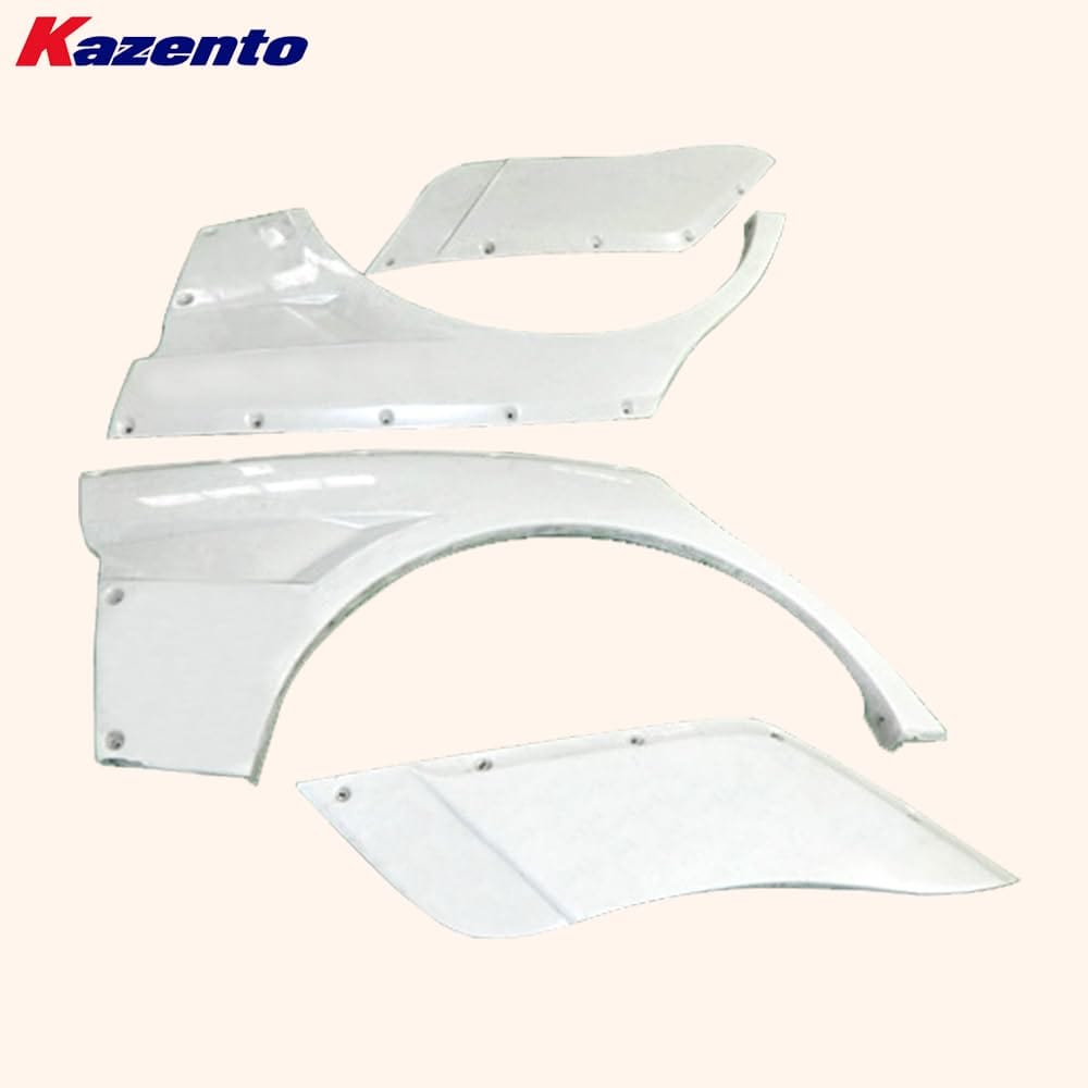 Kazento For Mitsubishi EVO 10 X CZ4A 07-16 CS Style Fiberglass Unpaint Rear Fenders
