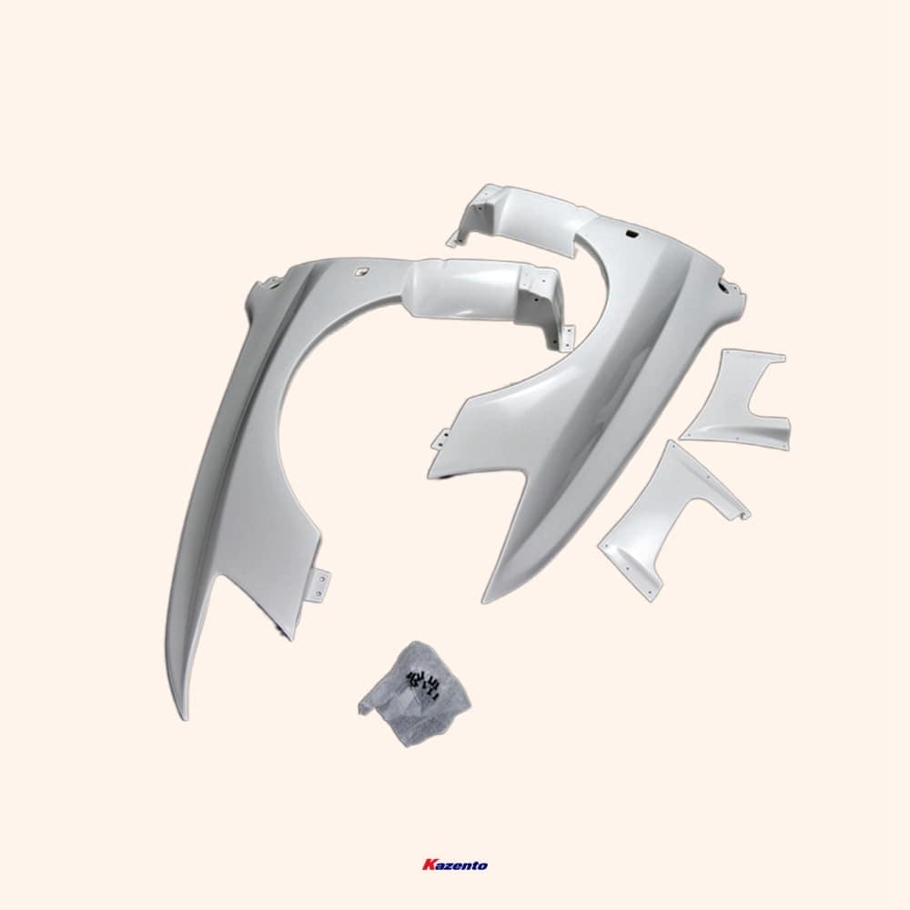 Kazento For Mitsubishi Evolution 8 9 Vrs Style Aero Gt Front Vented Fender Fiber Glass Kazento Carbon Parts 车身侧板 EVO8-FF-VA-FRP