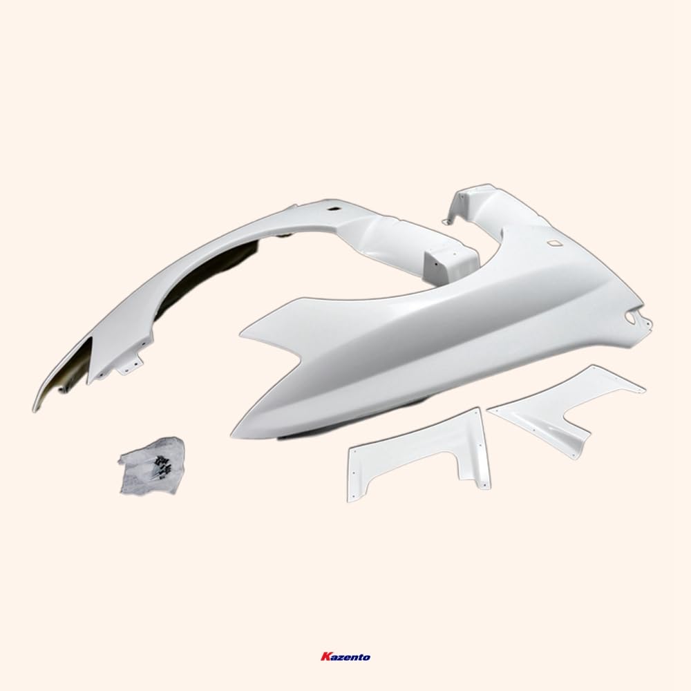 Kazento For Mitsubishi Evolution 8 9 Vrs Style Aero Gt Front Vented Fender Fiber Glass Kazento Carbon Parts 车身侧板 EVO8-FF-VA-FRP