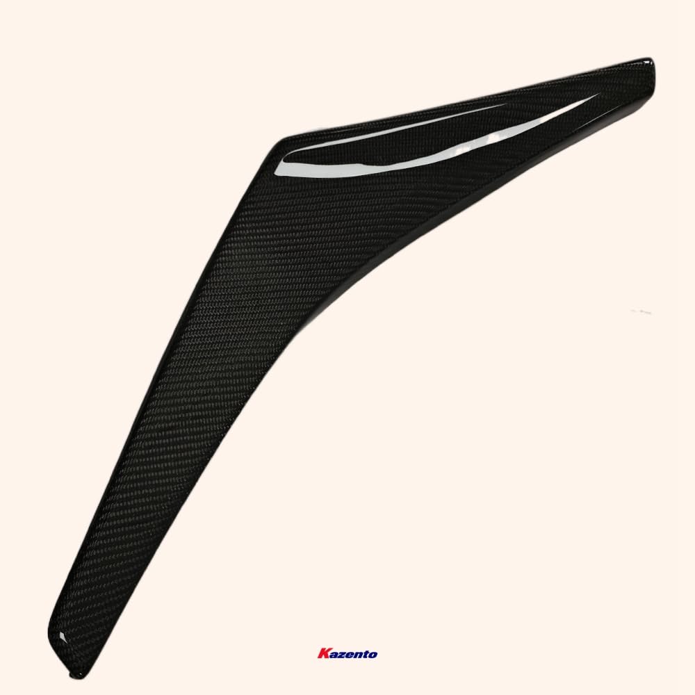 Kazento For Mitsubishi Evolution EVO 8 03-05 Carbon Fiber VS Style Front Bumper Canards Kazento Carbon Parts 车身侧板 EV08-CANA-VA-CF