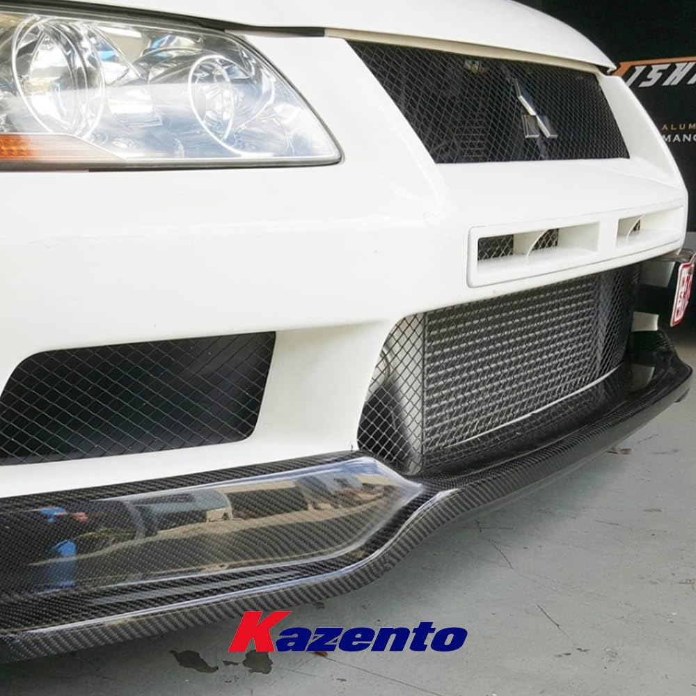 Kazento For Mitsubishi Lancer Evolution VII EVO 7 GTA CT9A Sedan 01-03 Carbon Front Lip Kazento Carbon Parts 车身侧板 EVO7-FL-VA-CF