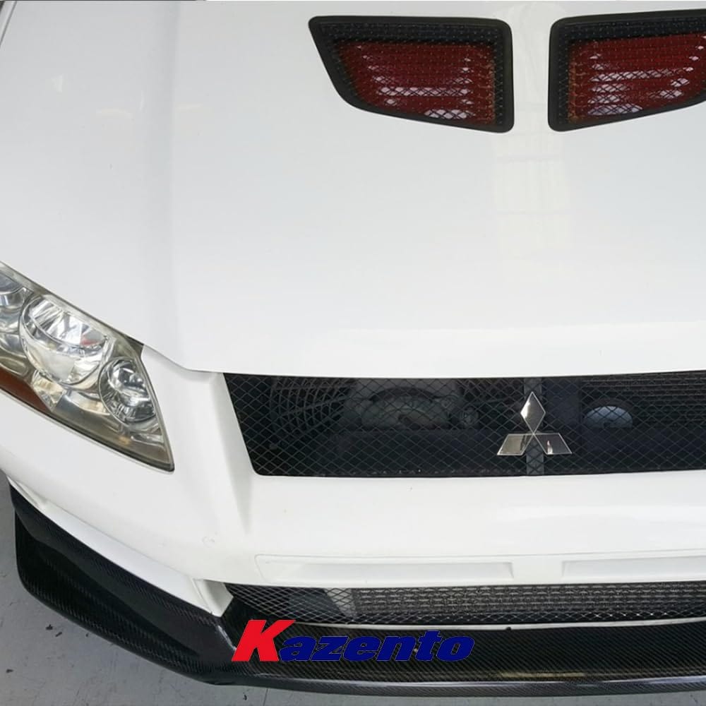 Kazento For Mitsubishi Lancer Evolution VII EVO 7 GTA CT9A Sedan 01-03 Carbon Front Lip Kazento Carbon Parts 车身侧板 EVO7-FL-VA-CF