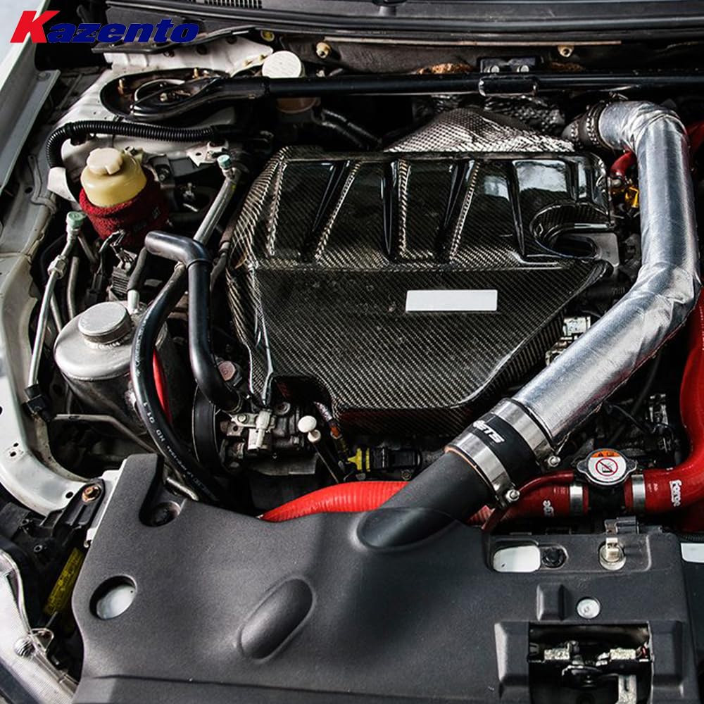 Kazento For Mitsubishi Lancer Evolution X EVO 10 CZ4A Sedan 07-16 OE Carbon Engine Cover Kazento Carbon Parts 车身侧板 EVO10-ENGINE-OE-CF