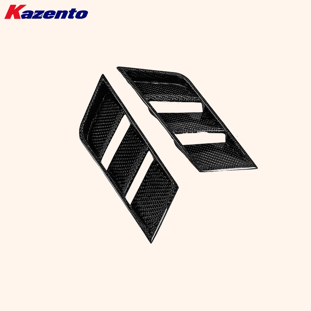 Kazento For Nissan 17-22 R35 GTR OE Style Carbon Fiber Rear Bumper Bottom Lip Side Duct