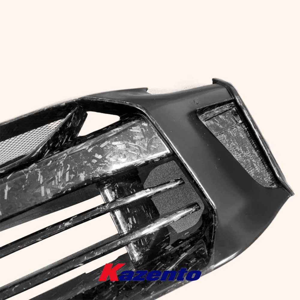 Kazento For Nissan 17+ R35 Gtr Tops Style Partial Forged Carbon Front Bumper W/O Lip