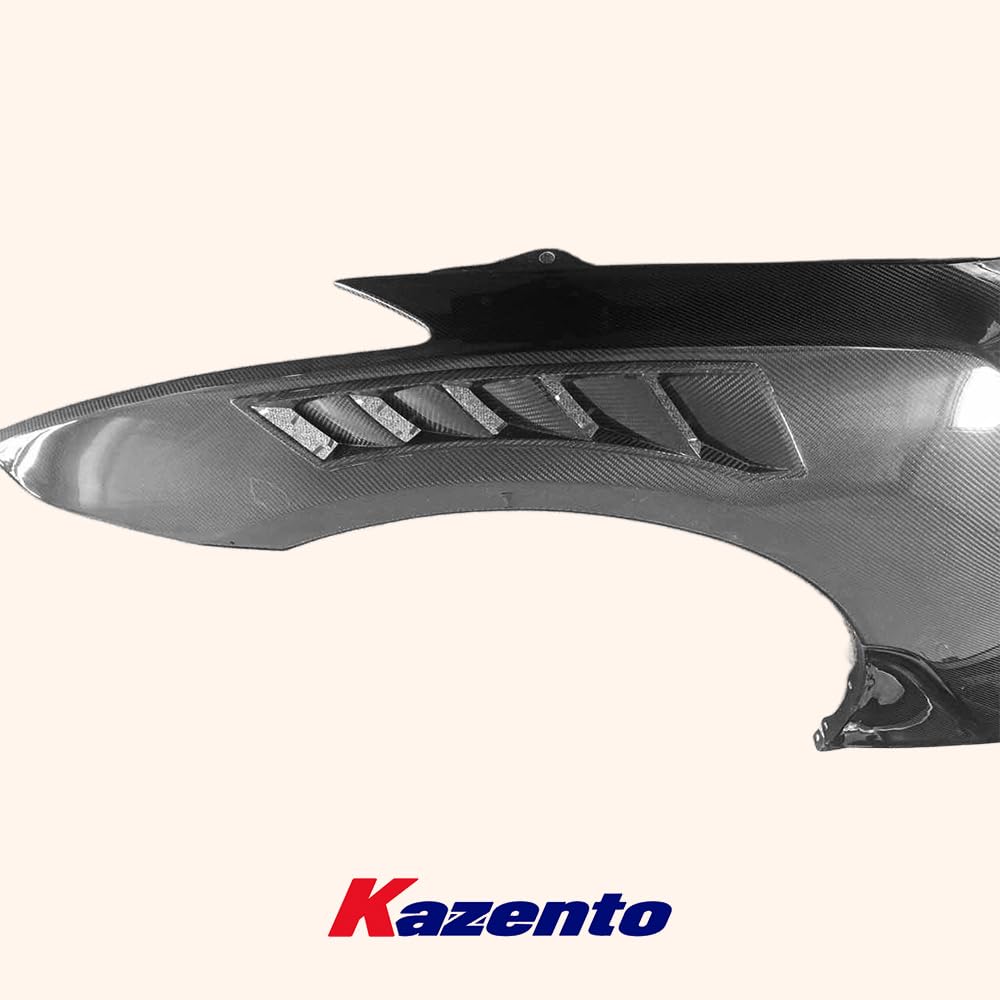 Kazento For Nissan 17- R35 Gtr Vs19Ver Mag Style Carbon Front Fender Ver3 W/Nis Vent