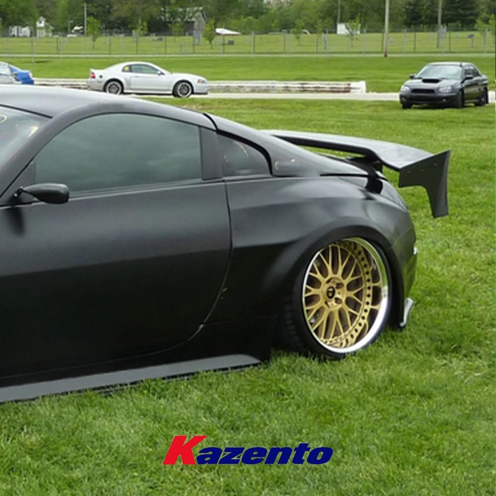 Kazento For Nissan Fairlady Z33 350Z DO Fiberglass Unpaint Wide Body Rear Bumper Fender Kazento Carbon Parts 车身侧板 350Z-RF-DO-FRP