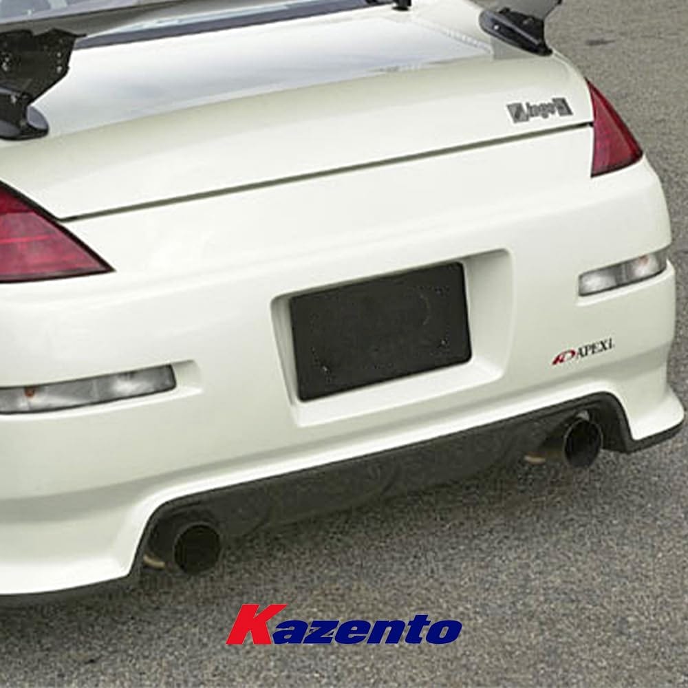Kazento For Nissan Fairlady Z33 350Z ING Style Fiberglass Wide Body Rear Bumper With Lip Kazento Carbon Parts 车身侧板 350Z-RB-ING-FRP