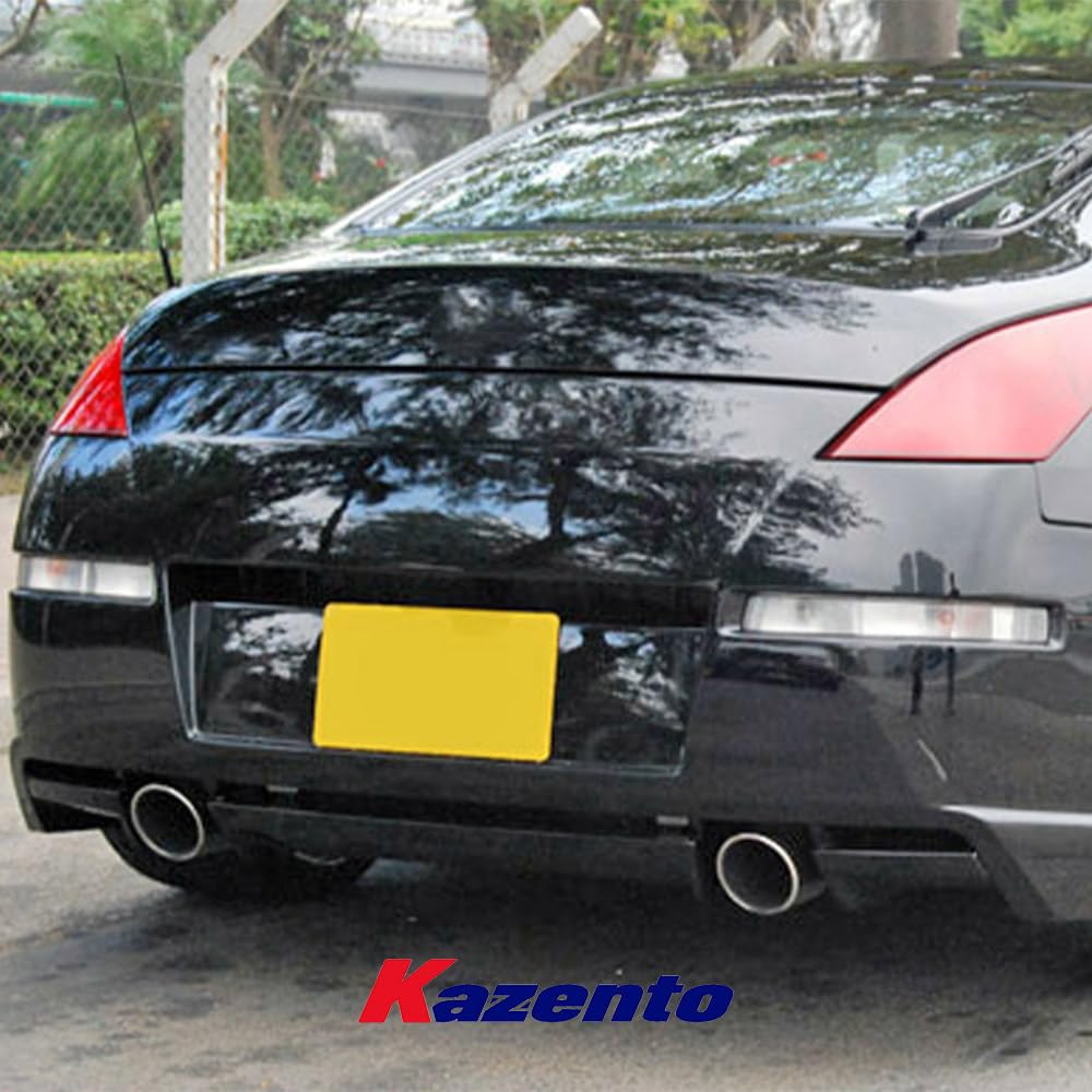 Kazento For Nissan Fairlady Z33 350Z STK Style Fiberglass Wide Body Rear Bumper With Lip Kazento Carbon Parts 车身侧板 350Z-RB-STK-FRP