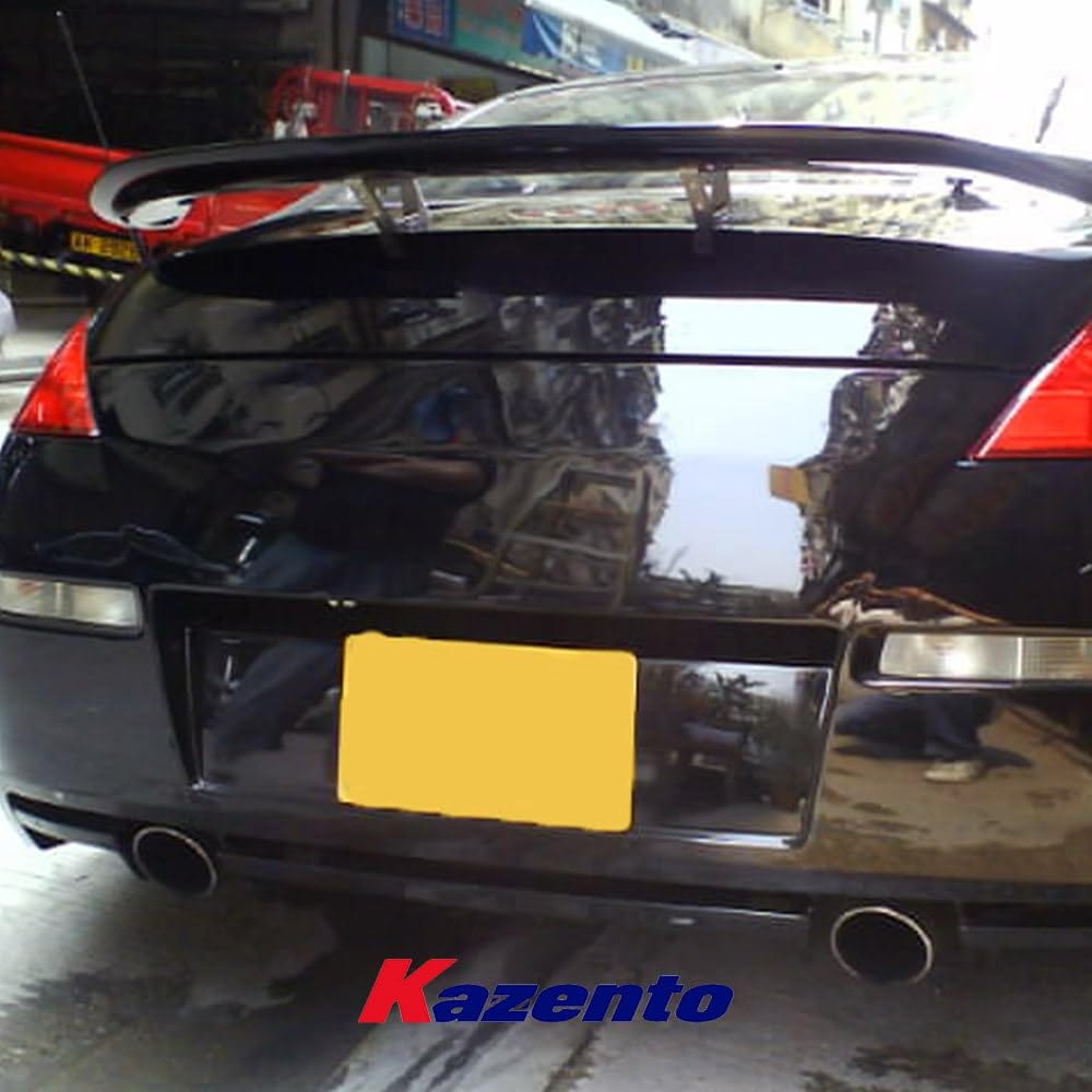 Kazento For Nissan Fairlady Z33 350Z STK Style Fiberglass Wide Body Rear Bumper With Lip Kazento Carbon Parts 车身侧板 350Z-RB-STK-FRP