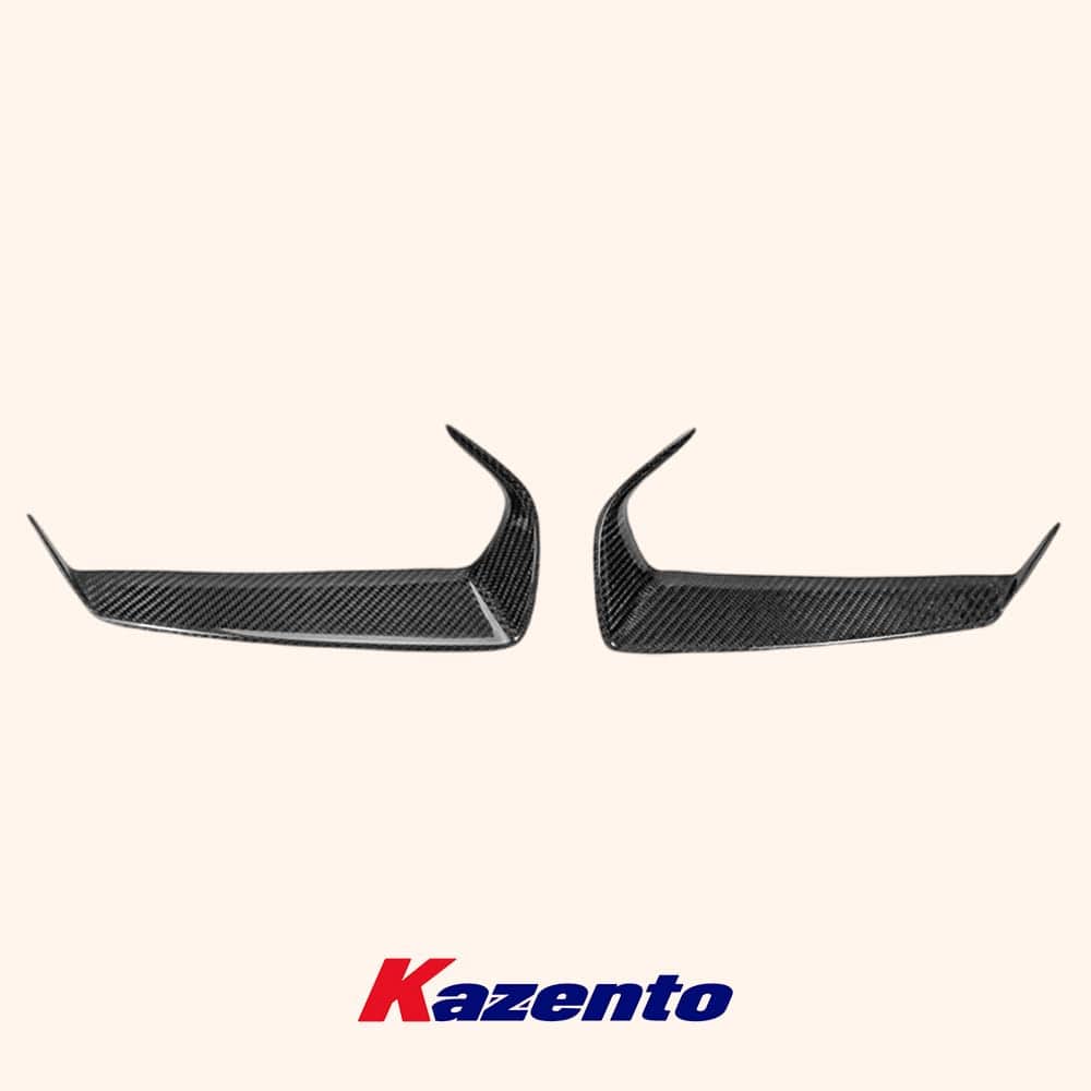 Kazento For Nissan GTR R35 (08-11 Only) KZ Carbon Fiber Front Headlight Eyelid Eyebrow Kazento Carbon Parts 车身侧板 R35-EYE-CF