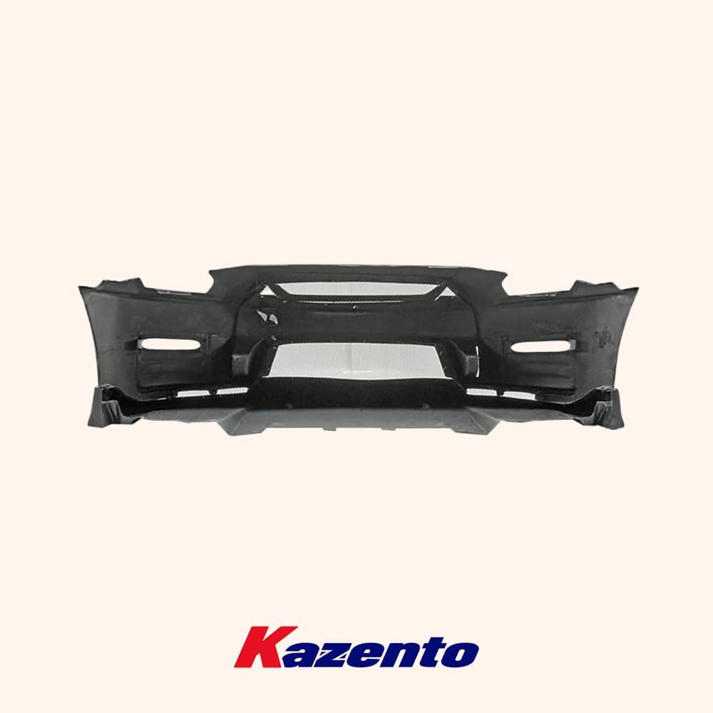 Kazento For Nissan GTR R35 (08-16 Only) NIS Partial Carbon Ver2 Front Bumper With Lip Kazento Carbon Parts 车身侧板 R35-FB-NIS-VER2-P30