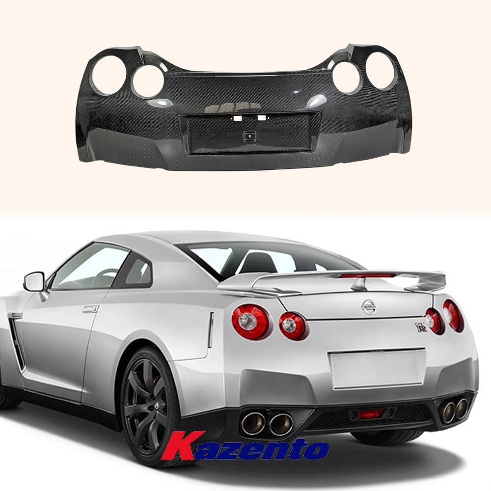 Kazento For Nissan GTR R35 (08-16 Only) OE Style Carbon Fiber Rear Bumper Cover Body Kit Kazento Carbon Parts 车身侧板 R35-RB-OE-CF