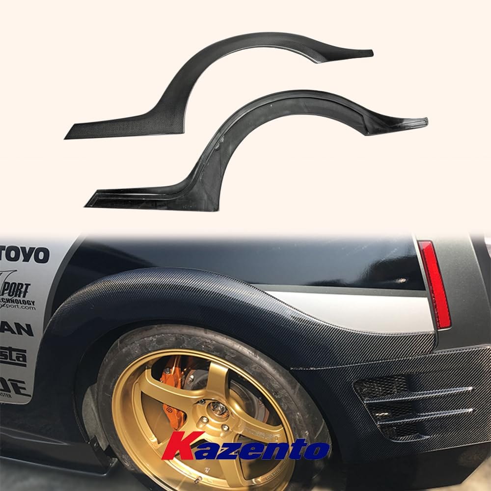 Kazento For Nissan GTR R35 (08-16 Only) TS Style Carbon Fiber Rear Fender Flares Cover Kazento Carbon Parts 车身侧板 R35-ARCH-TS-CF