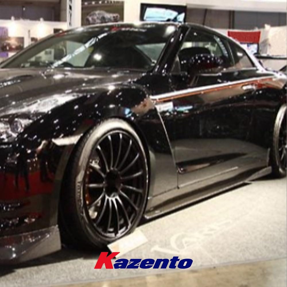 Kazento For Nissan GTR R35 (09-16) OE Bumper Only) VRS Side Skirt Under Board Fiberglass Kazento Carbon Parts 车身侧板 R35-SSX-VA-OESKIRT-FRP