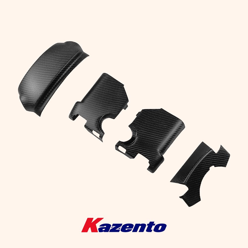 Kazento For Nissan GTR R35 2008-2016 (LHD) Matte Carbon Steering Column Surround Trim Kazento Carbon Parts 车身侧板 R35-COLUMN-MCF