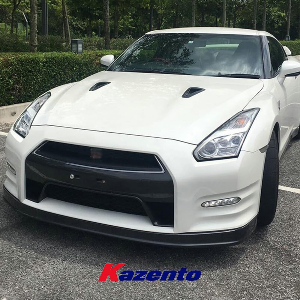 Kazento For Nissan GTR R35 2012-16 OE Style Carbon Front Bumper Bottom Lip Spoiler Kazento Carbon Parts 车身侧板 R35-FL-OE-12ON-CF