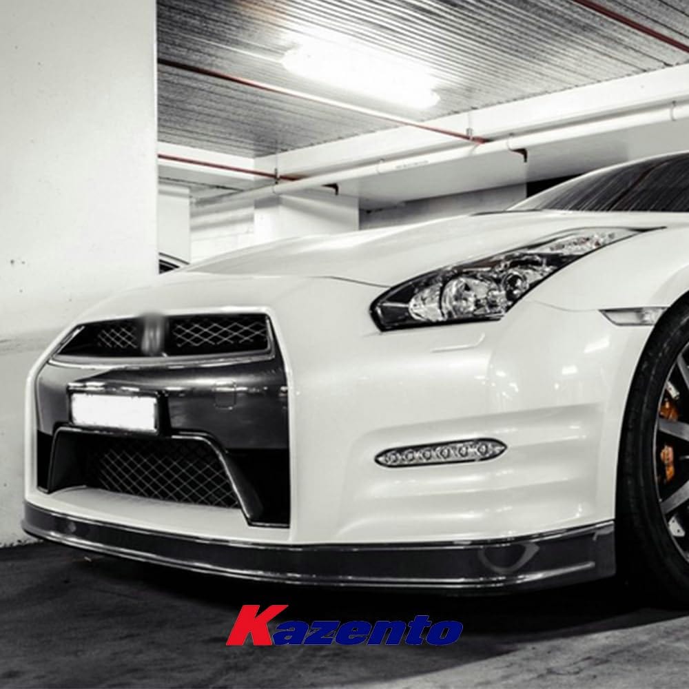 Kazento For Nissan GTR R35 2012-16 OE Style Carbon Front Bumper Bottom Lip Spoiler Kazento Carbon Parts 车身侧板 R35-FL-OE-12ON-CF