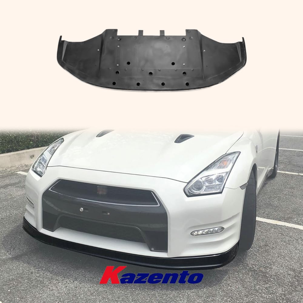 Kazento For Nissan GTR R35 2012-16 OE Style Carbon Front Bumper Bottom Lip Spoiler Kazento Carbon Parts 车身侧板 R35-FL-OE-12ON-CF