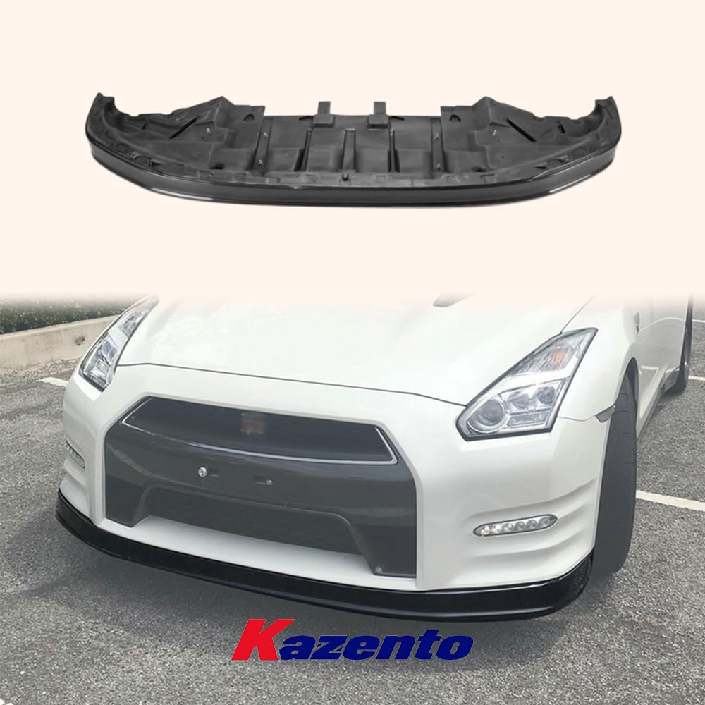 Kazento For Nissan GTR R35 2012-16 OE Style Carbon Front Bumper Bottom Lip Spoiler Kazento Carbon Parts 车身侧板 R35-FL-OE-12ON-CF