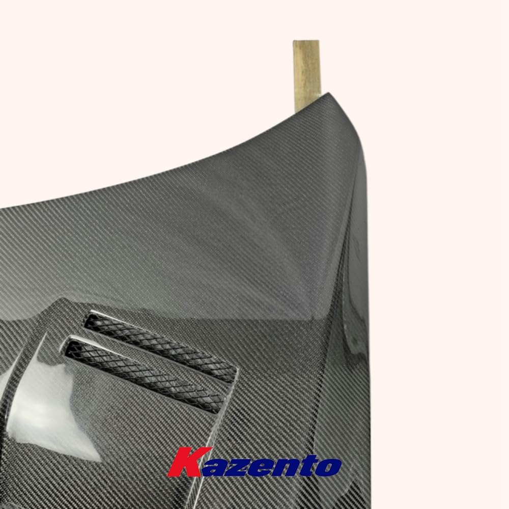 Kazento For Nissan GTR R35 CBA DBA CLR Style Vented Clear Glass Carbon Fiber Front Hood Kazento Carbon Parts 车身侧板 R35-HOOD-CLEA-CF