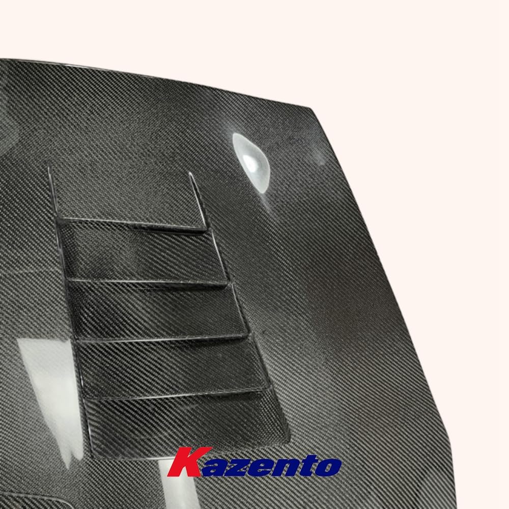 Kazento For Nissan GTR R35 CBA DBA CLR Style Vented Clear Glass Carbon Fiber Front Hood Kazento Carbon Parts 车身侧板 R35-HOOD-CLEA-CF