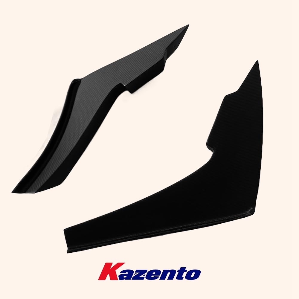 Kazento For Nissan GTR R35 MY17 AP Style Matte Carbon Fiber Front Bumper Side Canards
