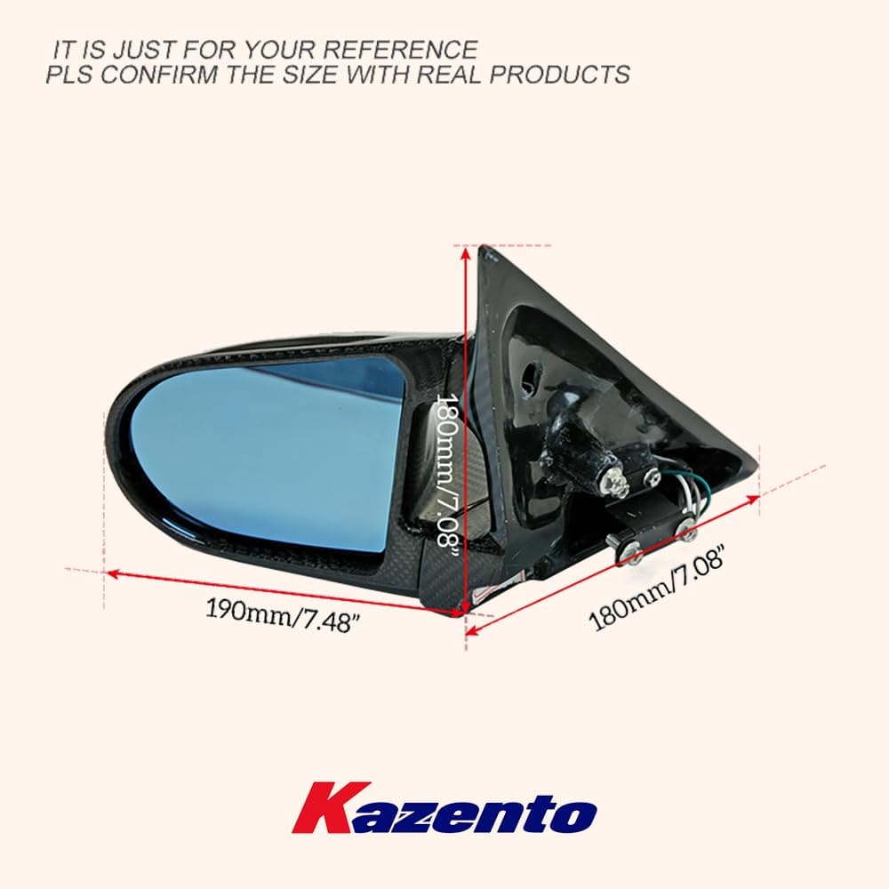 Kazento For Nissan R34 Skyline Sedan (4D RHD only) KZ Carbon Fiber Aero Mirror Model Kazento Carbon Parts 车身侧板 R344D-MC-TI-GND-R-CF