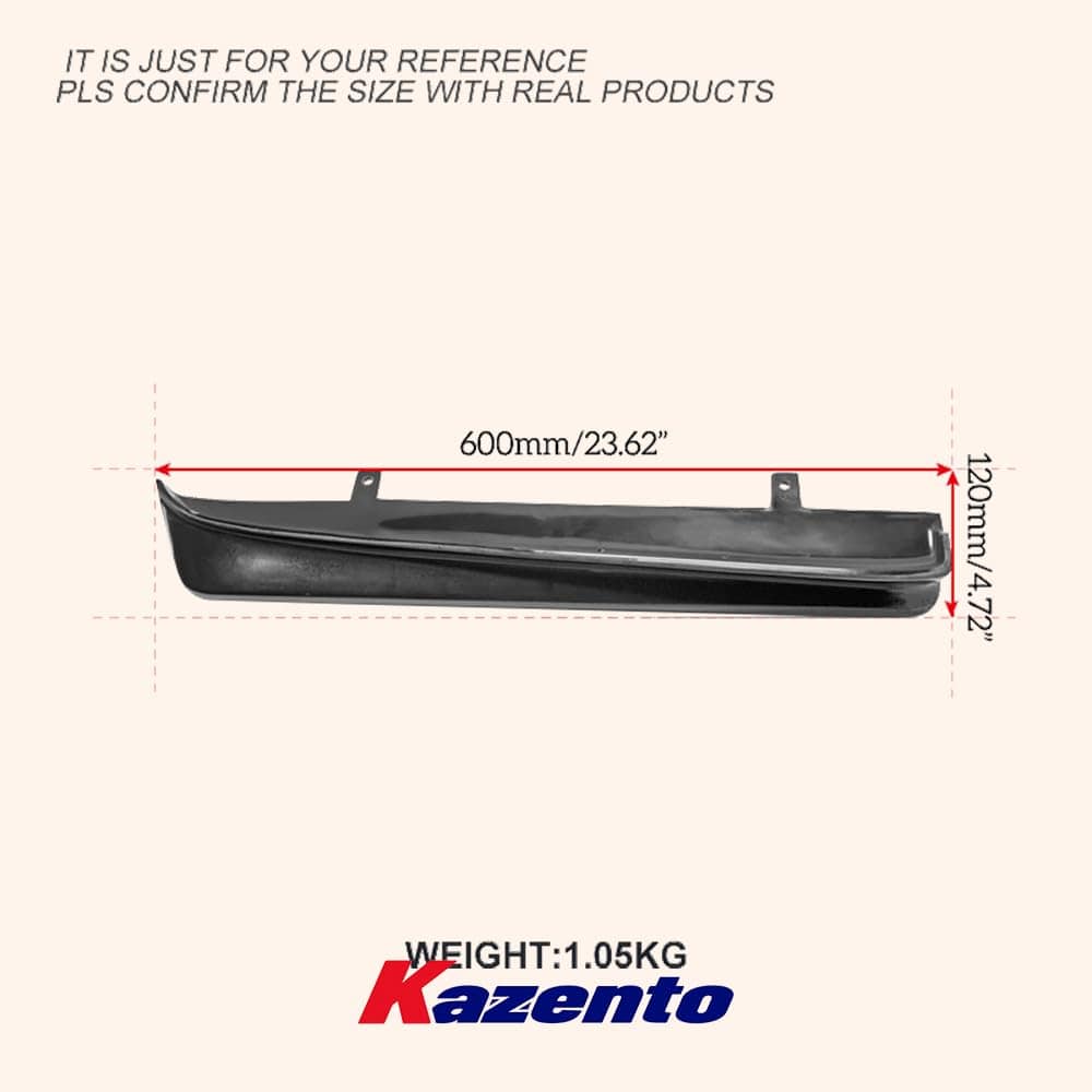 Kazento For Nissan R34 Skyline Sedan (4Dr only) HSM Fiberglass Unpaint Rear Spat Splitter Kazento Carbon Parts 车身侧板 R34-SPAT-HSM-4DR-FRP