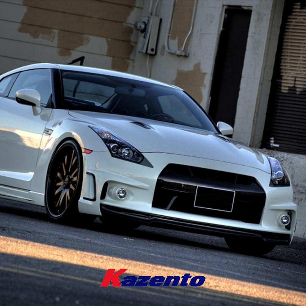 Kazento For Nissan R35 GTR 08-16 WD Style Partial Carbon Front Bumper (no fog light) Kazento Carbon Parts 车身侧板 R35-FB-WD-TYPE1-PCF