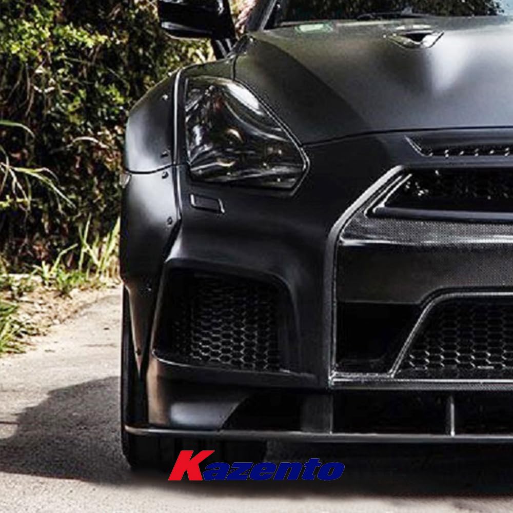 Kazento For Nissan R35 GTR 2012-16 OE Carbon Fiber Front Bumper Center Nose Cover Grille Kazento Carbon Parts 车身侧板 R35-NOSE-12-CF