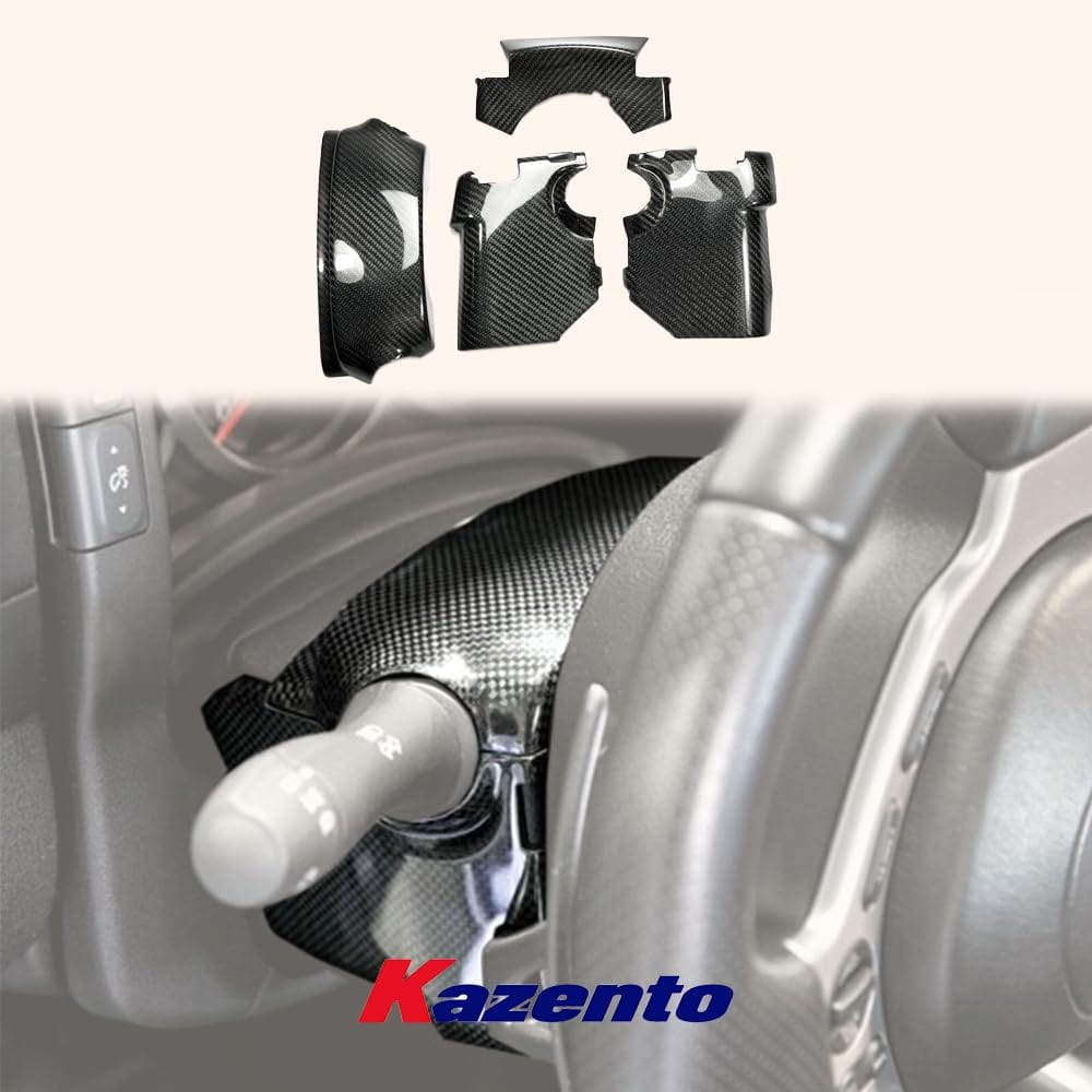 Kazento For Nissan R35 GTR (LHD Only) Steering Column Surround Trim Set Carbon Fiber Kazento Carbon Parts 车身侧板 R35-COLUMN-CF