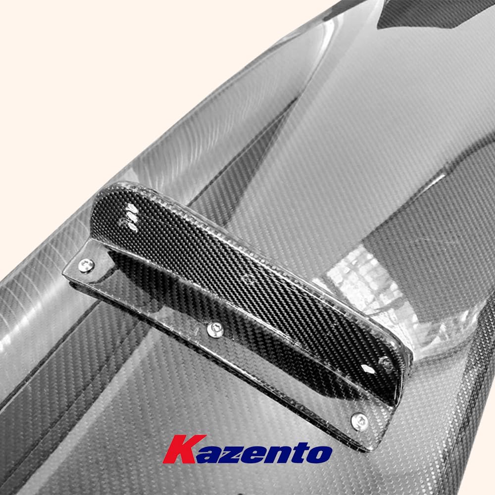 Kazento For Nissan Silvia 180SX 200SX 240SX S13 MS1 Style Carbon Rear Trunk GT Spoiler Kazento Carbon Parts 车身侧板 180SX-RS-GT-MS1-CF