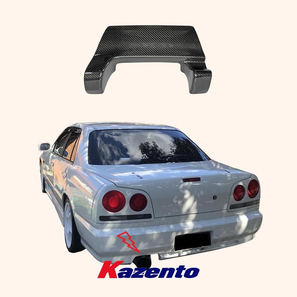 Kazento For Nissan Skyline R34 (4Dr only) Carbon Fiber Rear Bumper Exhaust Heat Shield Kazento Carbon Parts 车身侧板 R34-HEAT-4D-CF
