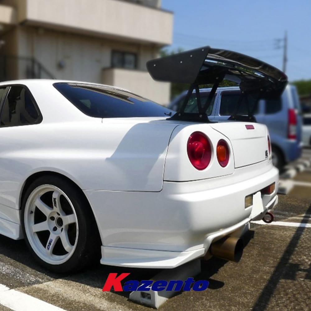 Kazento For Nissan Skyline R34 (GTR only) HSM Fiberglass Unpaint Rear Bumper Spat Add On Kazento Carbon Parts 车身侧板 R34-SPAT-HSM-FRP