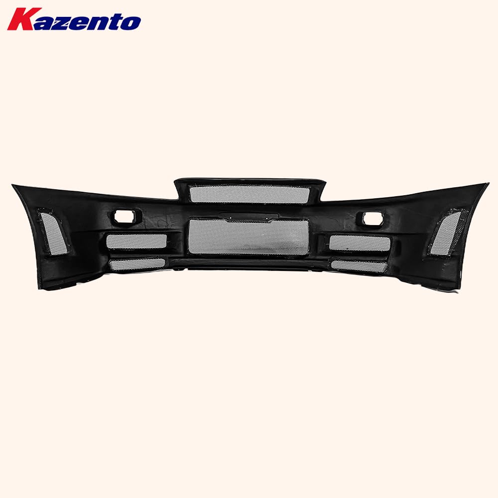 Kazento For Nissan Skyline R34 (GTR Only) NIS Type ZTune Carbon Fiber Front Bumper Kazento Carbon Parts 车身侧板 R34-FB-ZT-GTR-CF