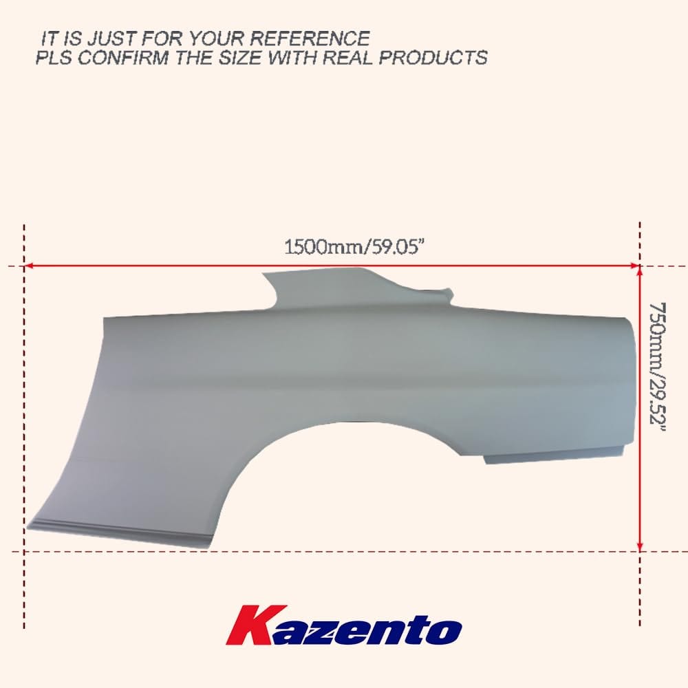 Kazento For Nissan Skyline R34 (GTR only) OE Style Fiberglass FRP Unpaint Rear Fender Kazento Carbon Parts 车身侧板 R34-RF-OE-GTR-FRP
