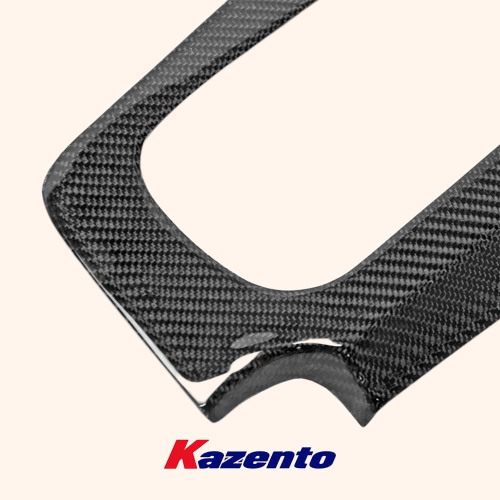 Kazento For Nissan Skyline R34 GTR (RHD AUTO only) KZ Carbon Fiber Gear Surround Cover Kazento Carbon Parts 车身侧板 R34-CONSOLE-OE-R-CF
