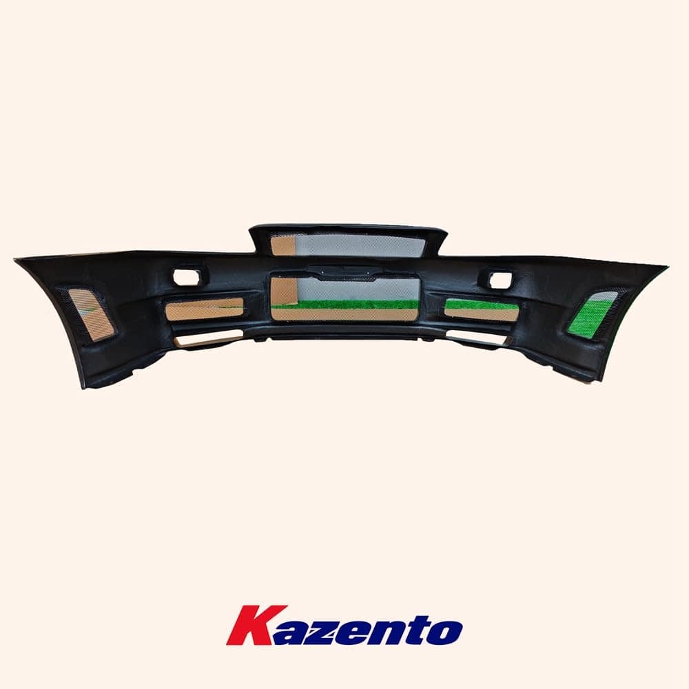 Kazento For Nissan Skyline R34 GTR ZT Style Honeycomb Carbon Fiber Front Bumper Body Kit