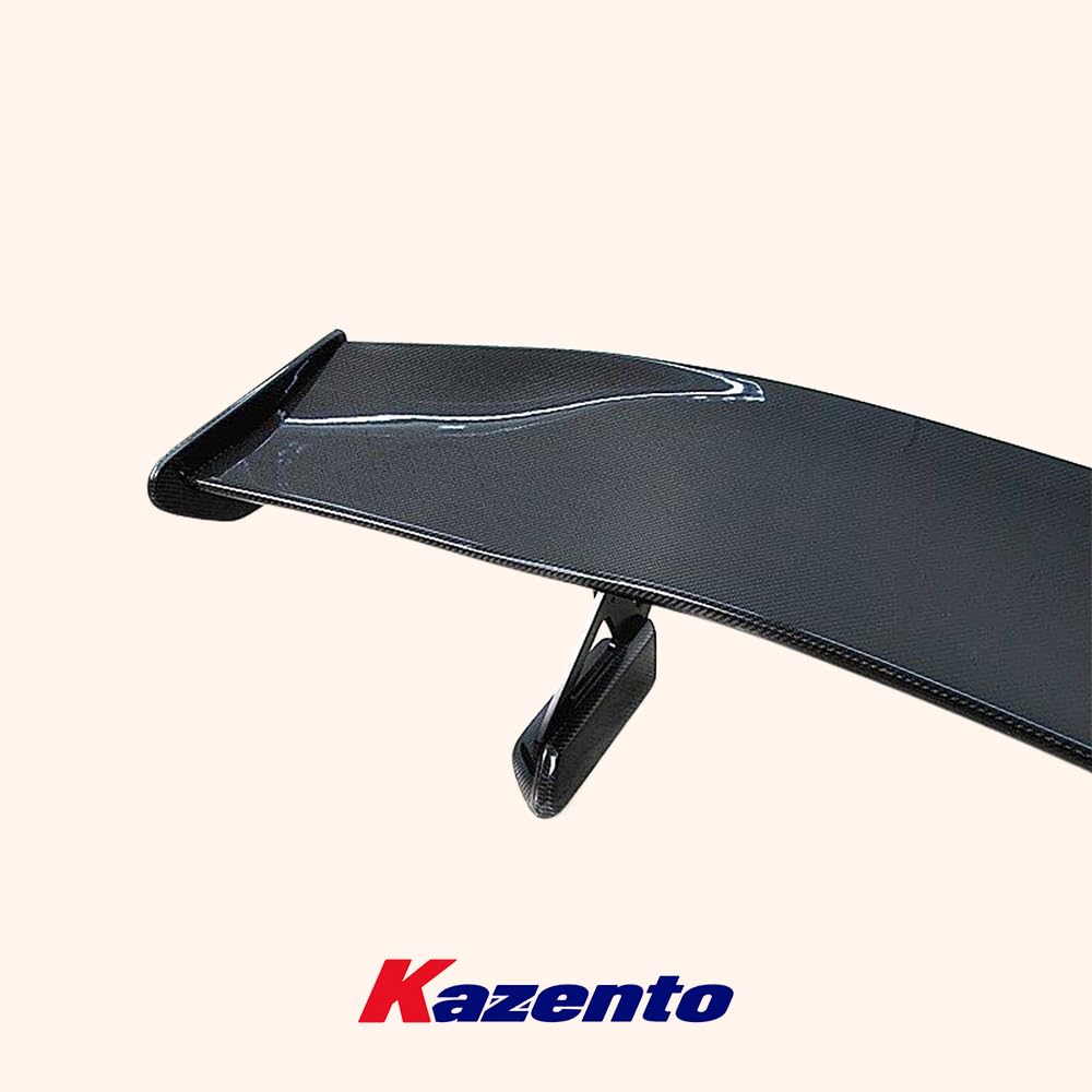 Kazento For Nissan Skyline R34 GTT GTR TOPS Style Carbon Rear Trunk GT Wing Spoiler Kazento Carbon Parts 车身侧板 R34-RS-TP-KD-CF